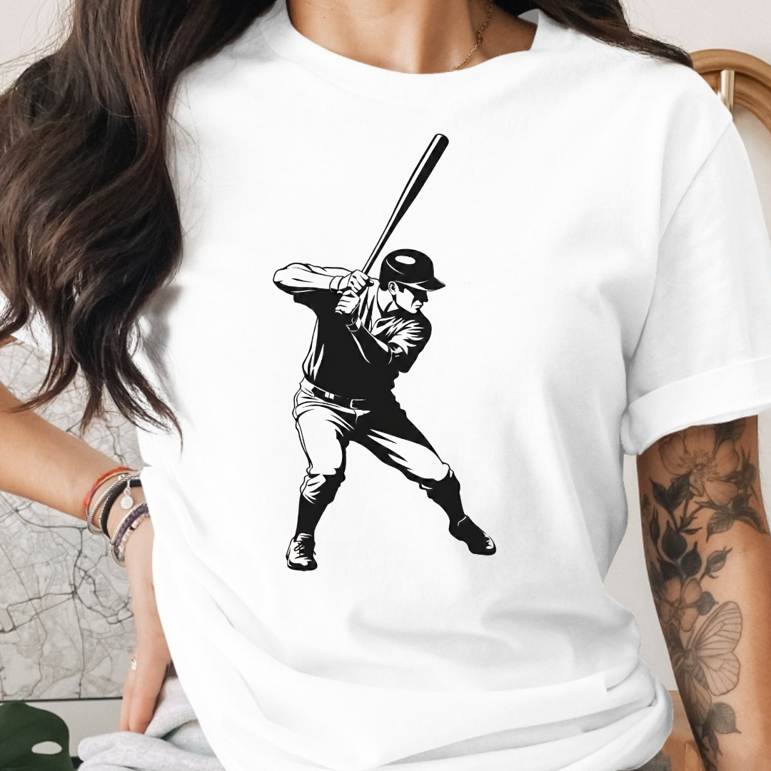 Baseball Black &. White Tee