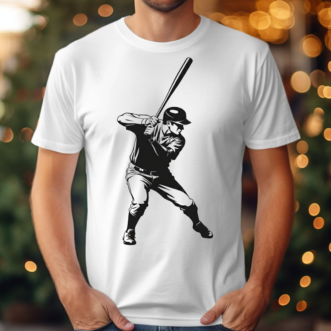 Baseball Black &. White Tee
