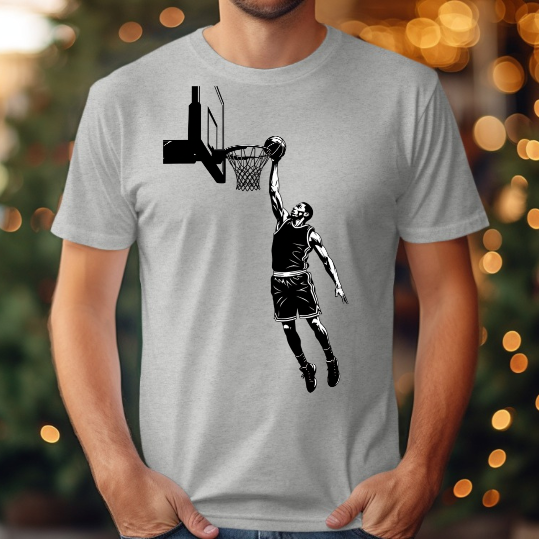 Basketball Black and White Tee