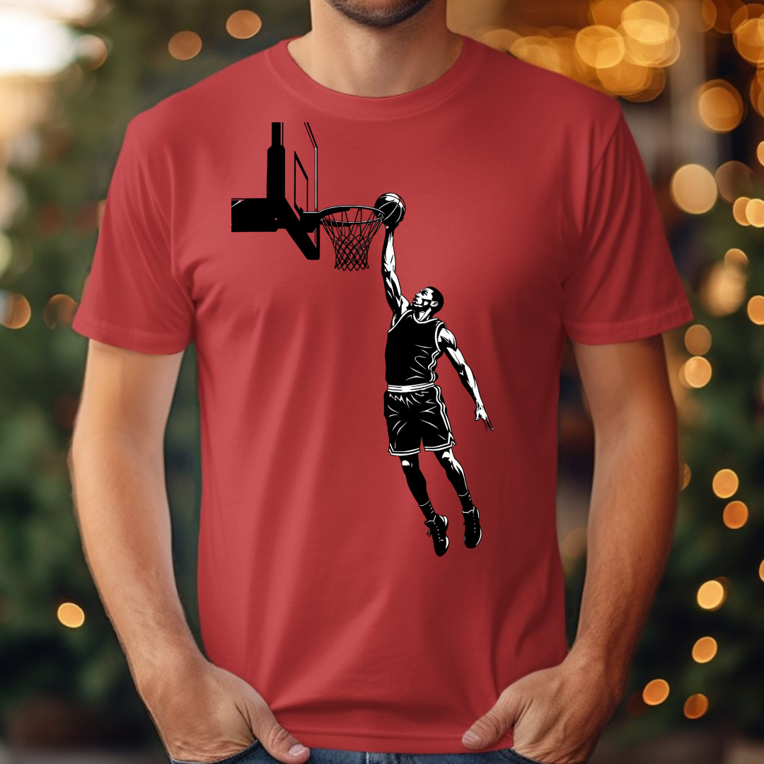 Basketball Black and White Tee