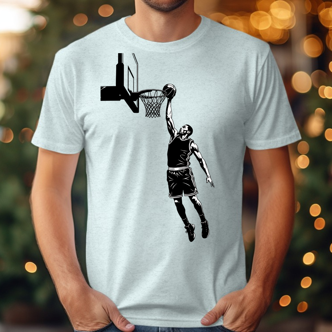 Basketball Black and White Tee