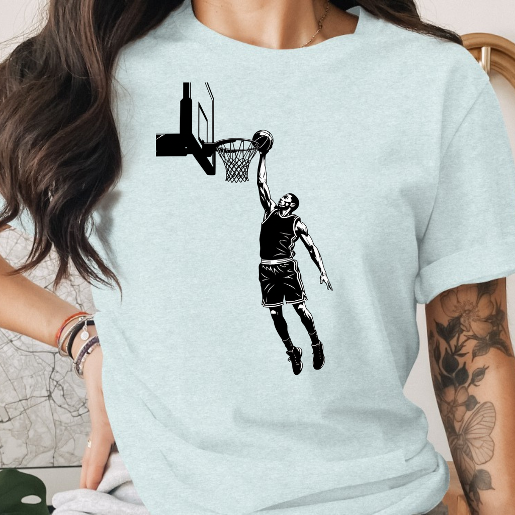 Basketball Black and White Tee