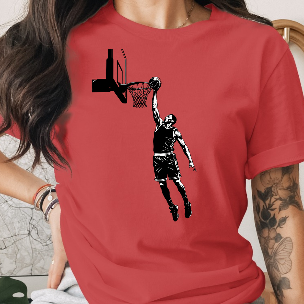 Basketball Black and White Tee