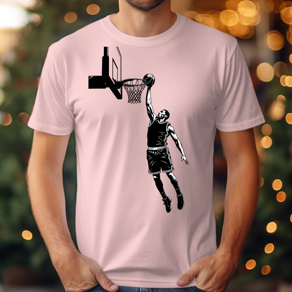 Basketball Black and White Tee