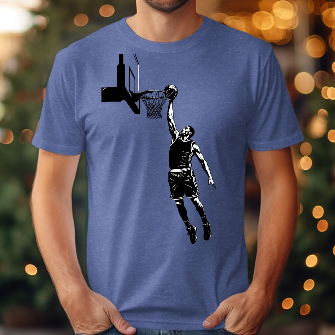 Basketball Black and White Tee