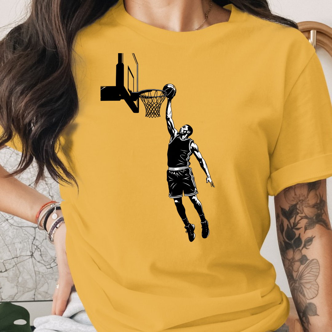 Basketball Black and White Tee
