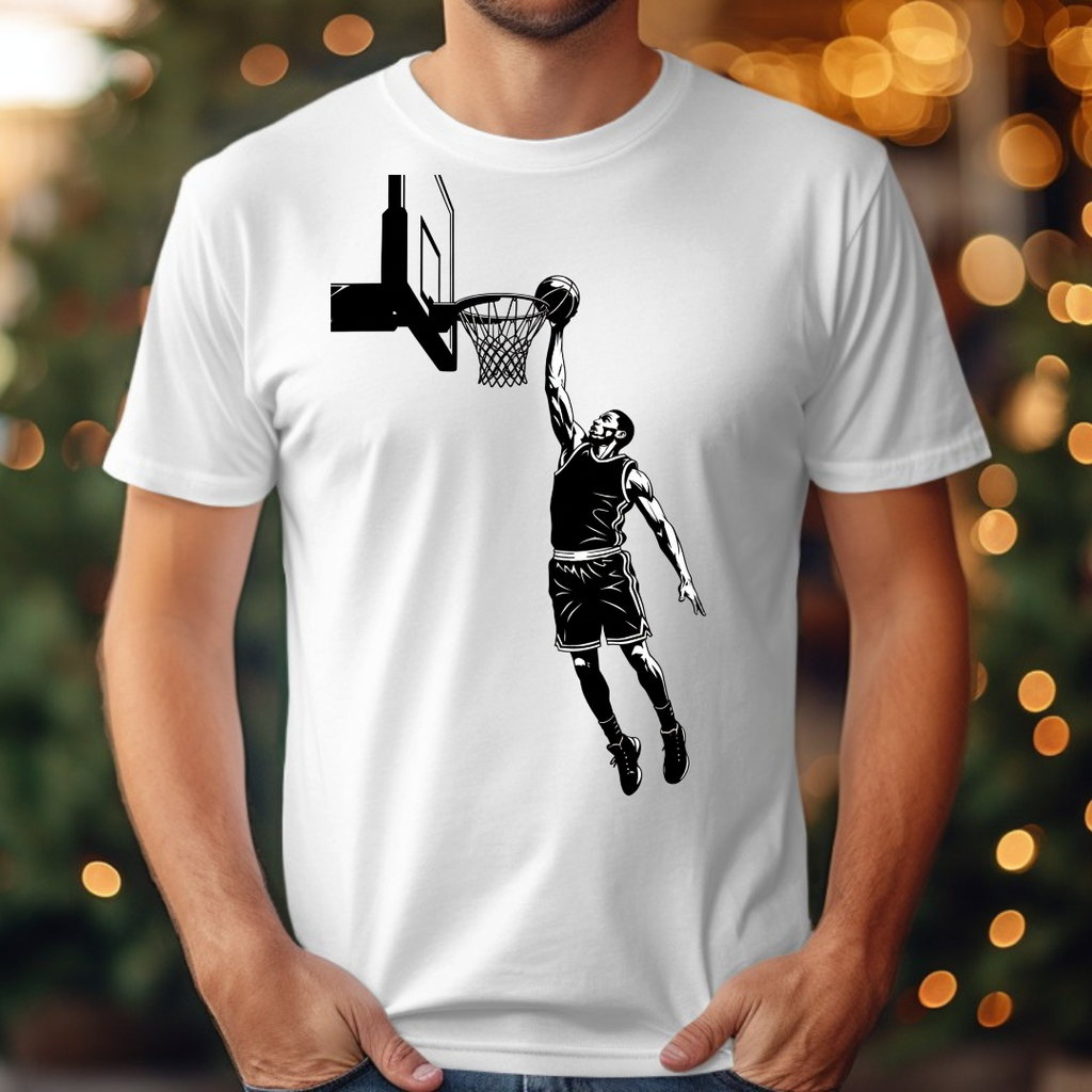 Basketball Black and White Tee