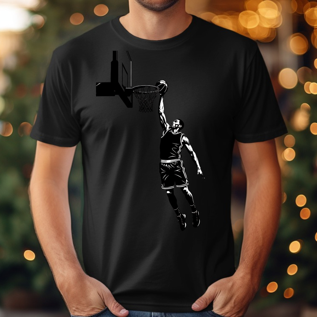 Basketball Black and White Tee