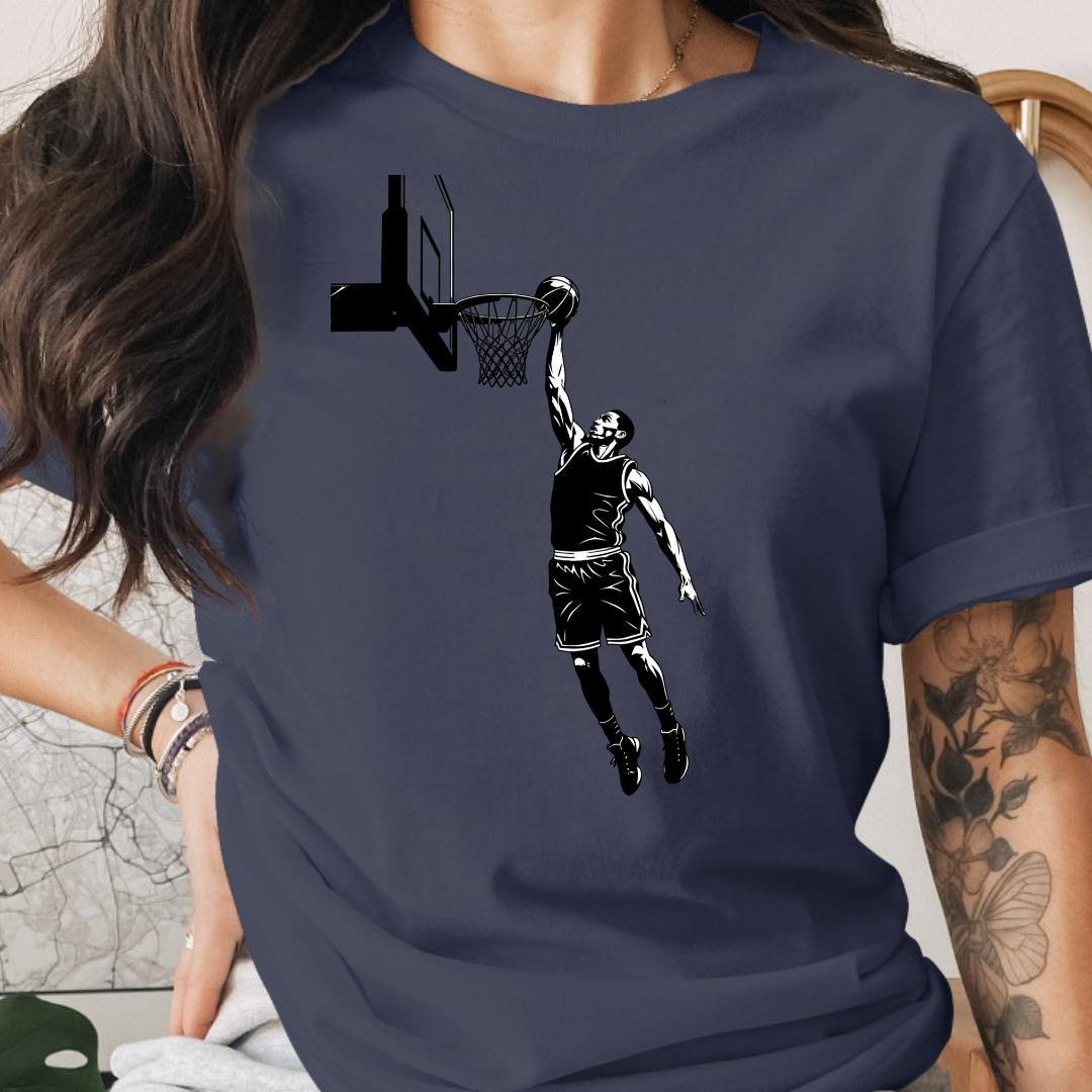 Basketball Black and White Tee