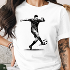 Soccer Black &. White Tee