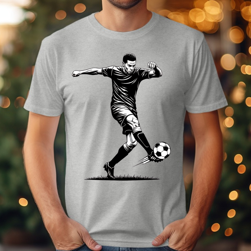 Soccer Black &. White Tee