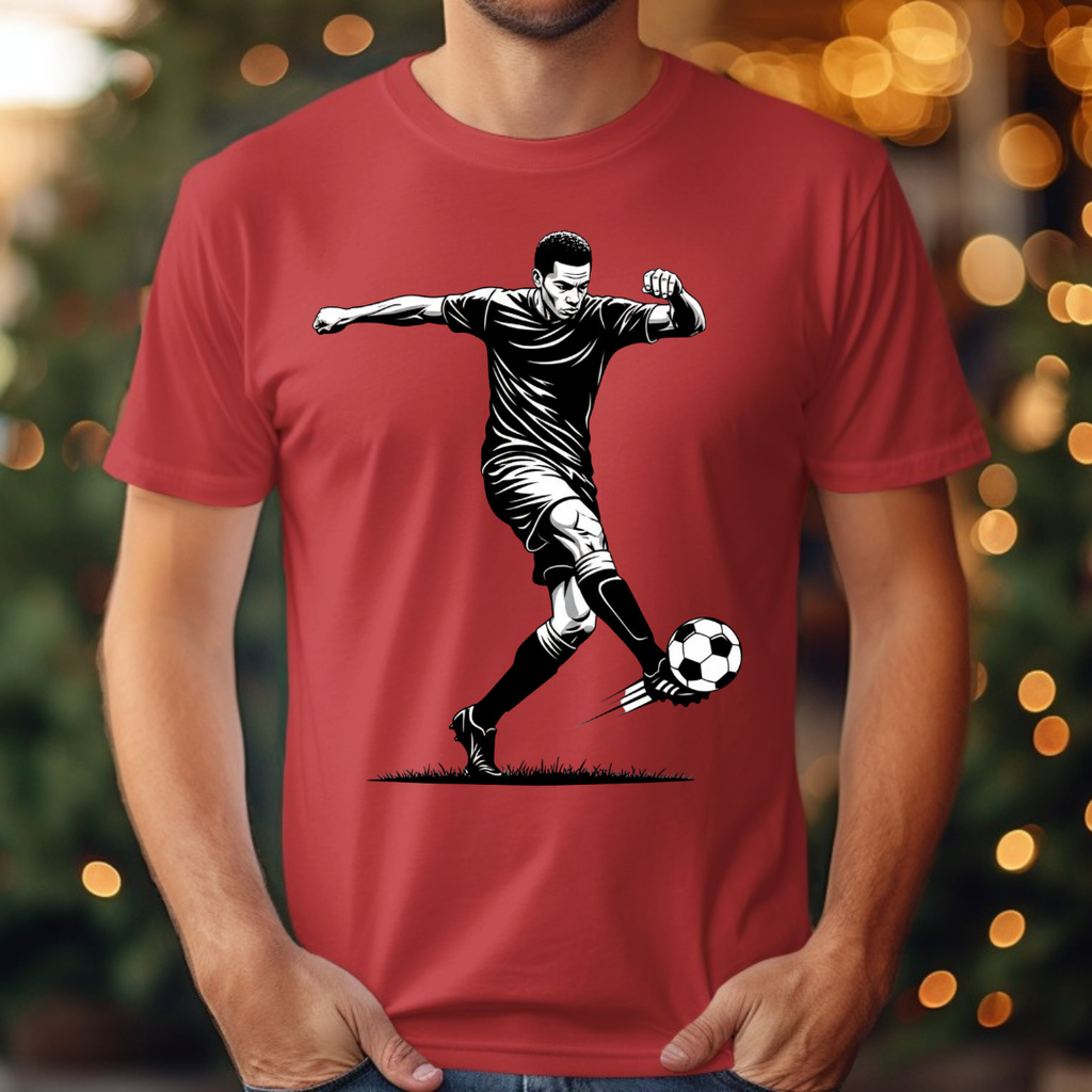 Soccer Black &. White Tee