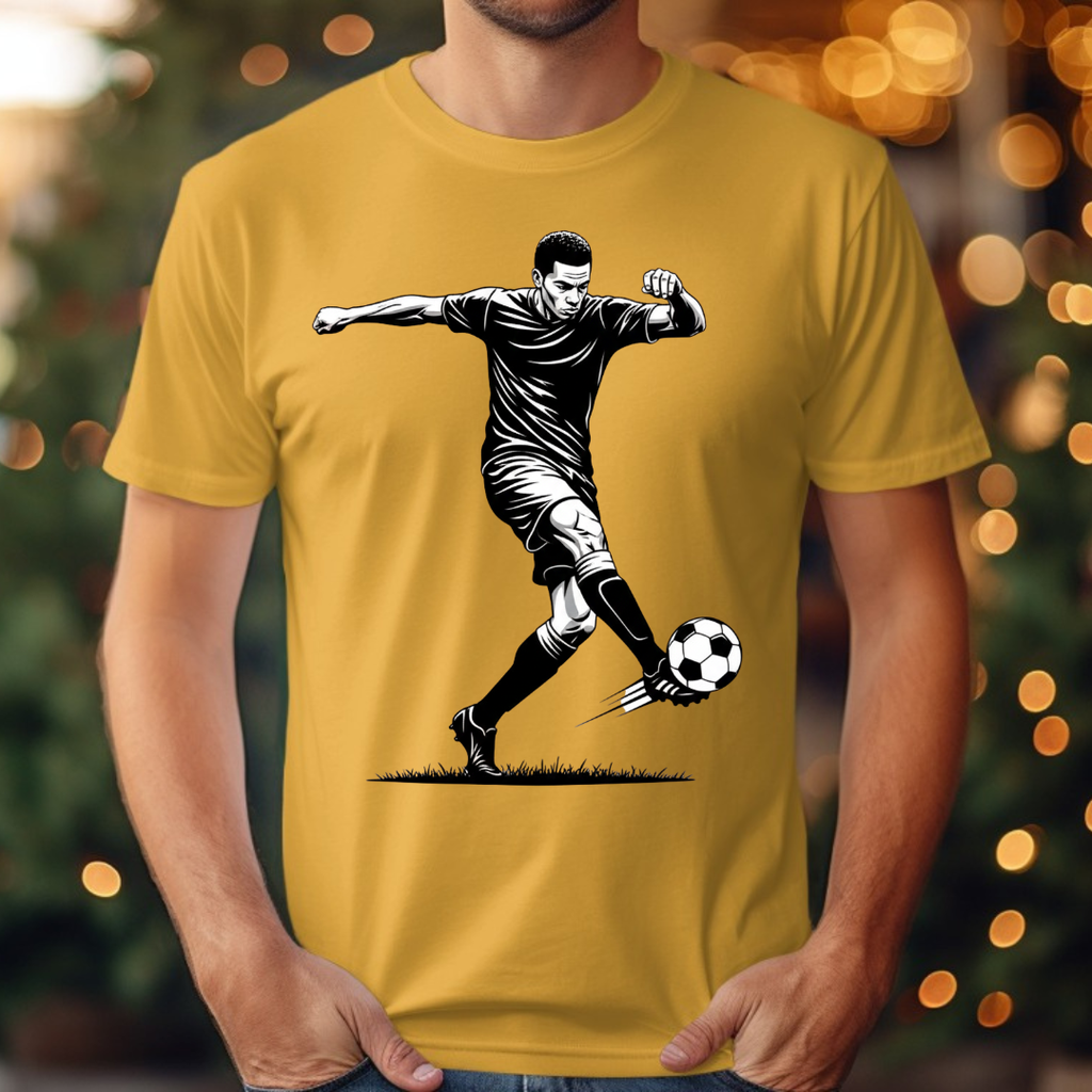 Soccer Black &. White Tee