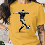 Soccer Black &. White Tee