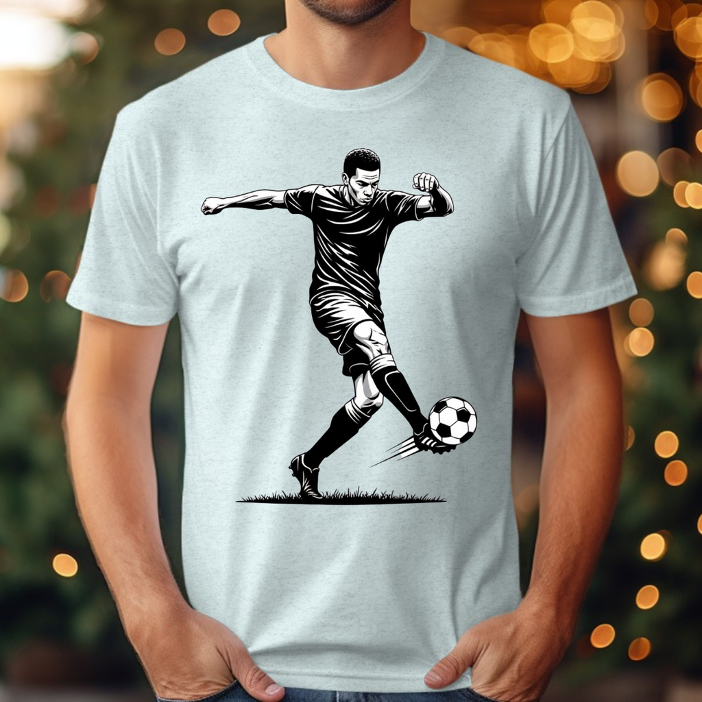 Soccer Black &. White Tee