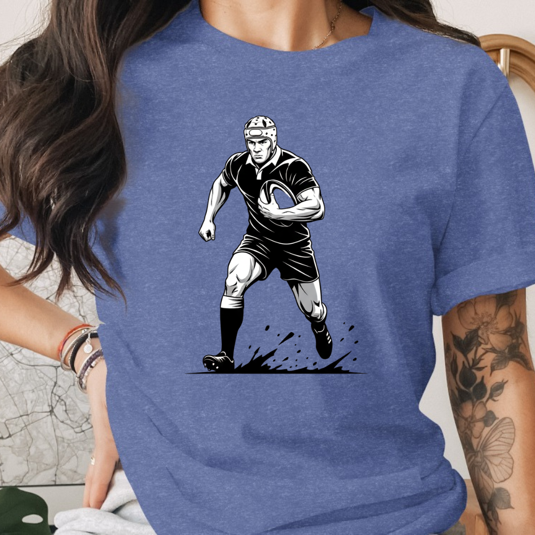 Football Black and White Tee