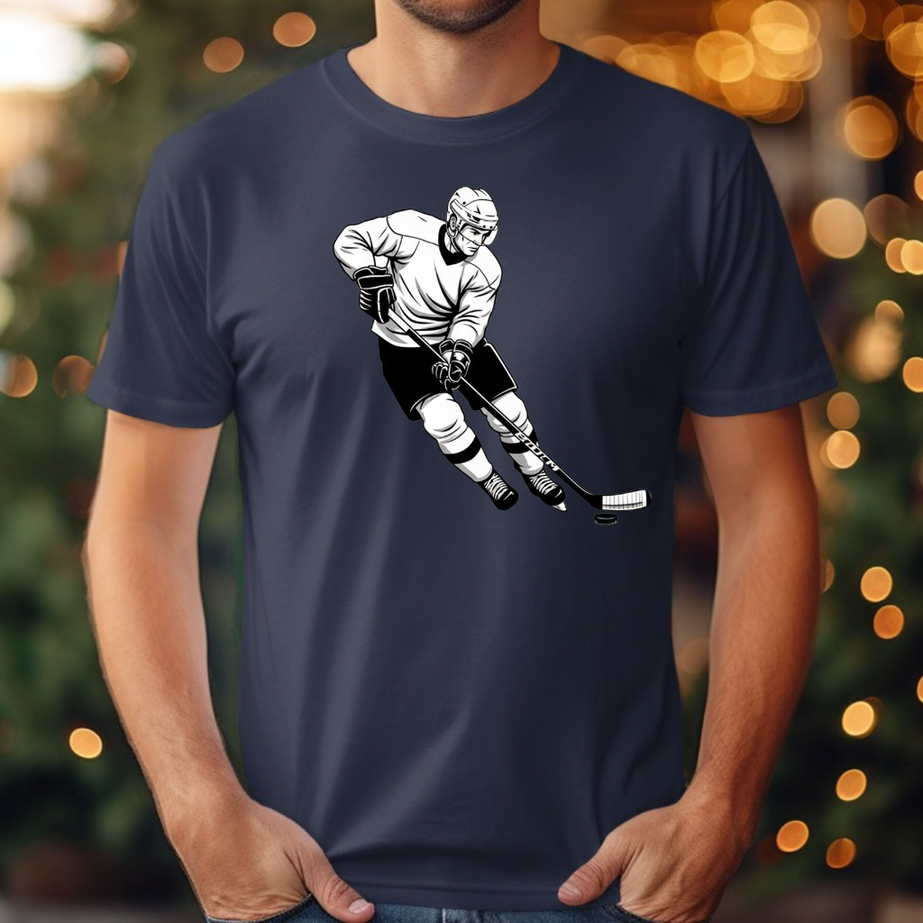 Ice Skating  Black &. White Tee
