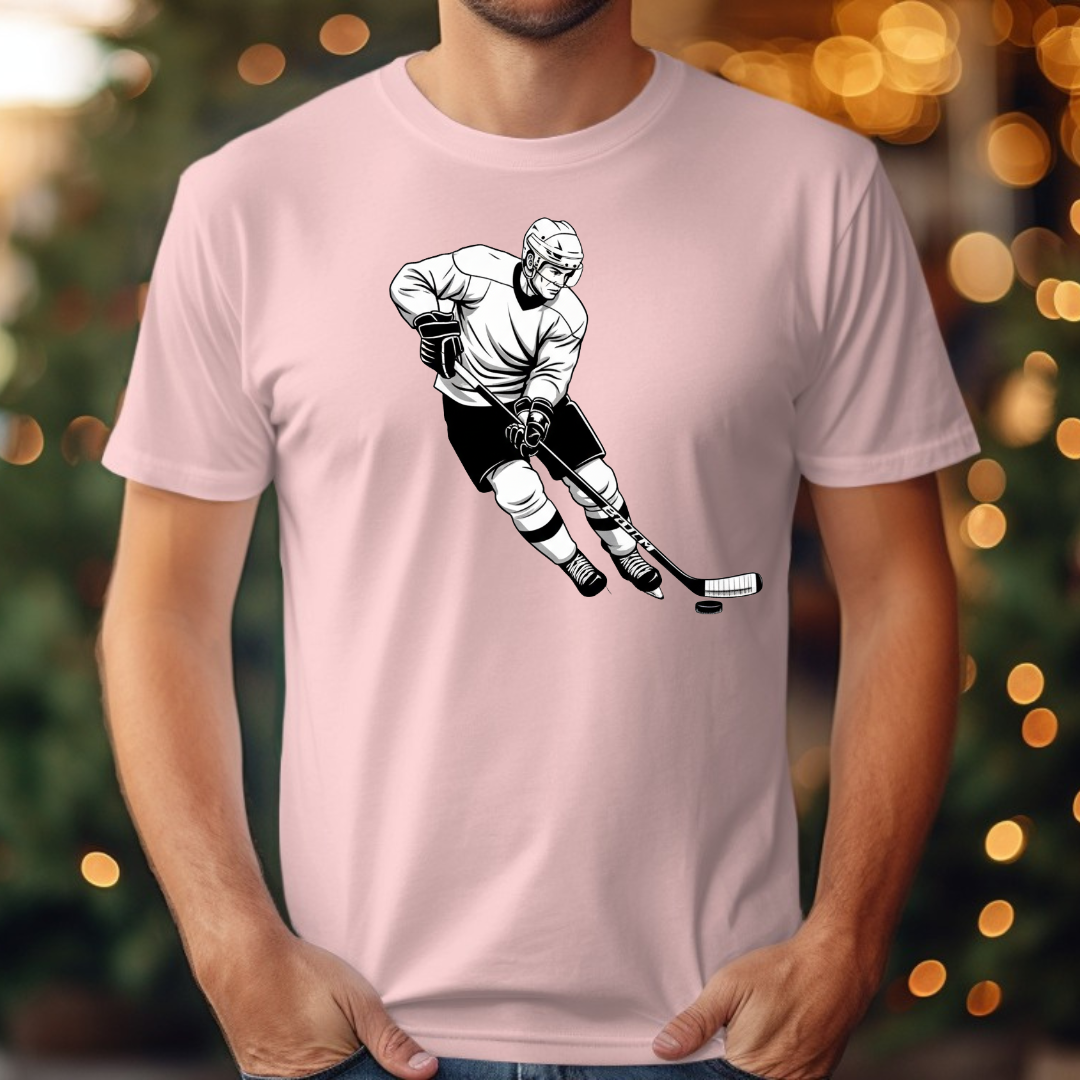 Ice Skating  Black &. White Tee
