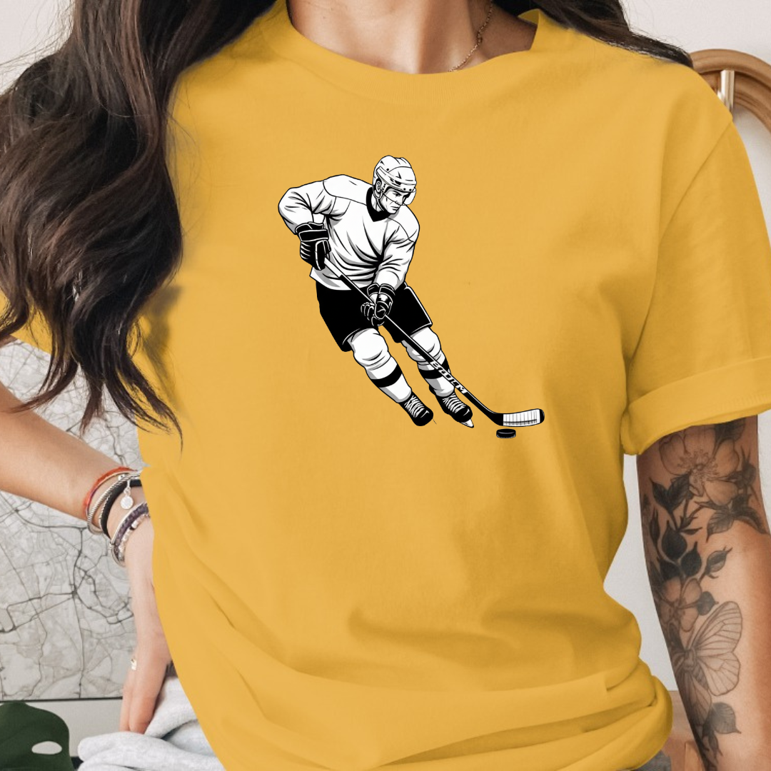 Ice Skating  Black &. White Tee