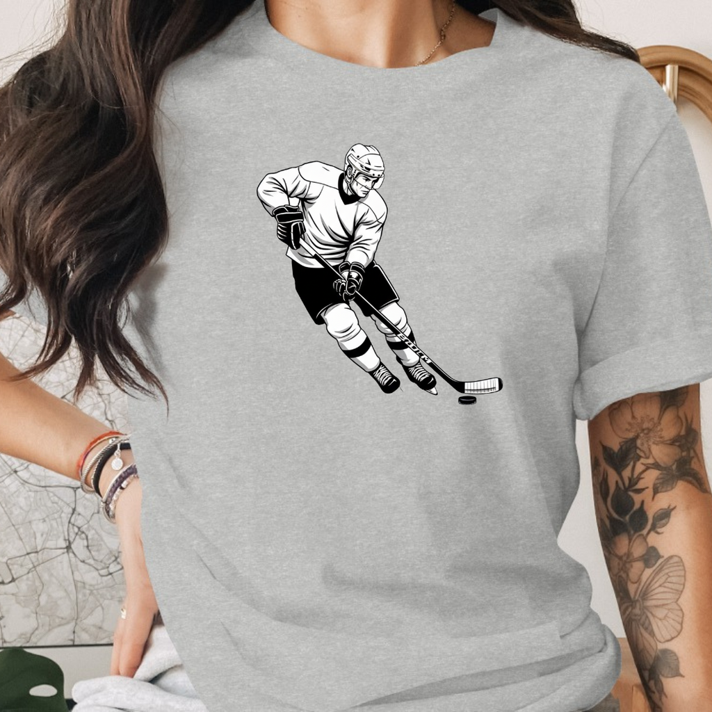 Ice Skating  Black &. White Tee