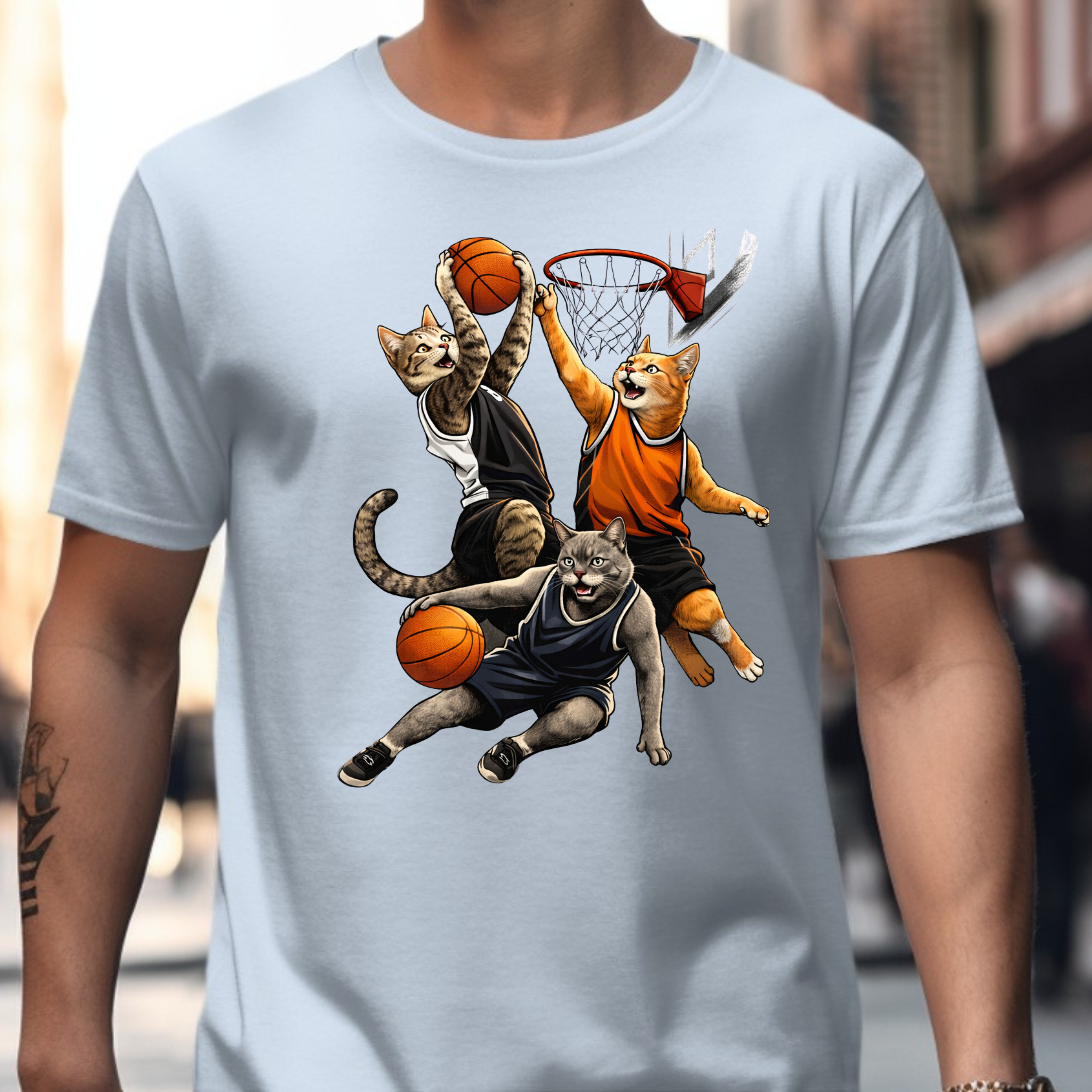 Cat Basketball T-Shirt