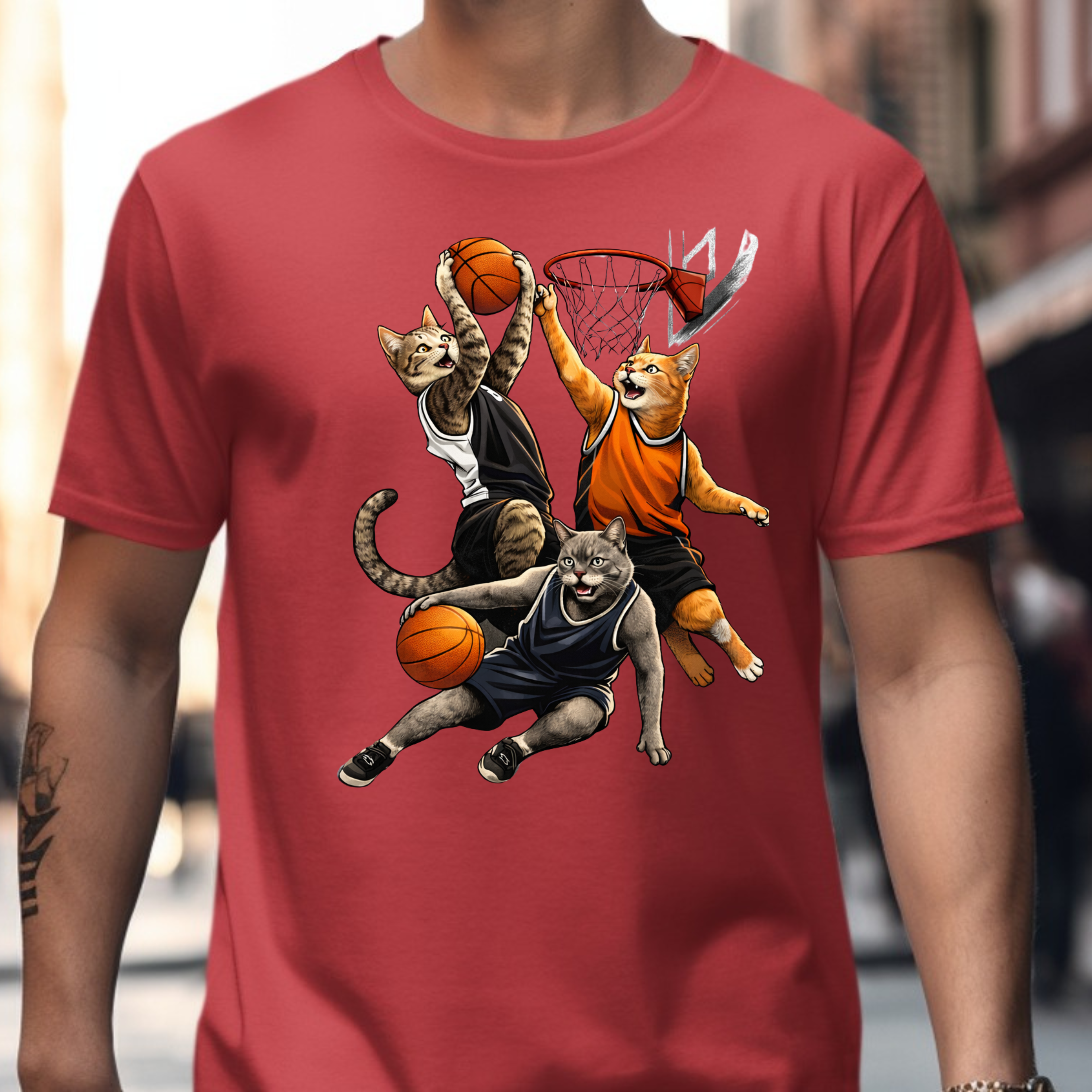 Cat Basketball T-Shirt
