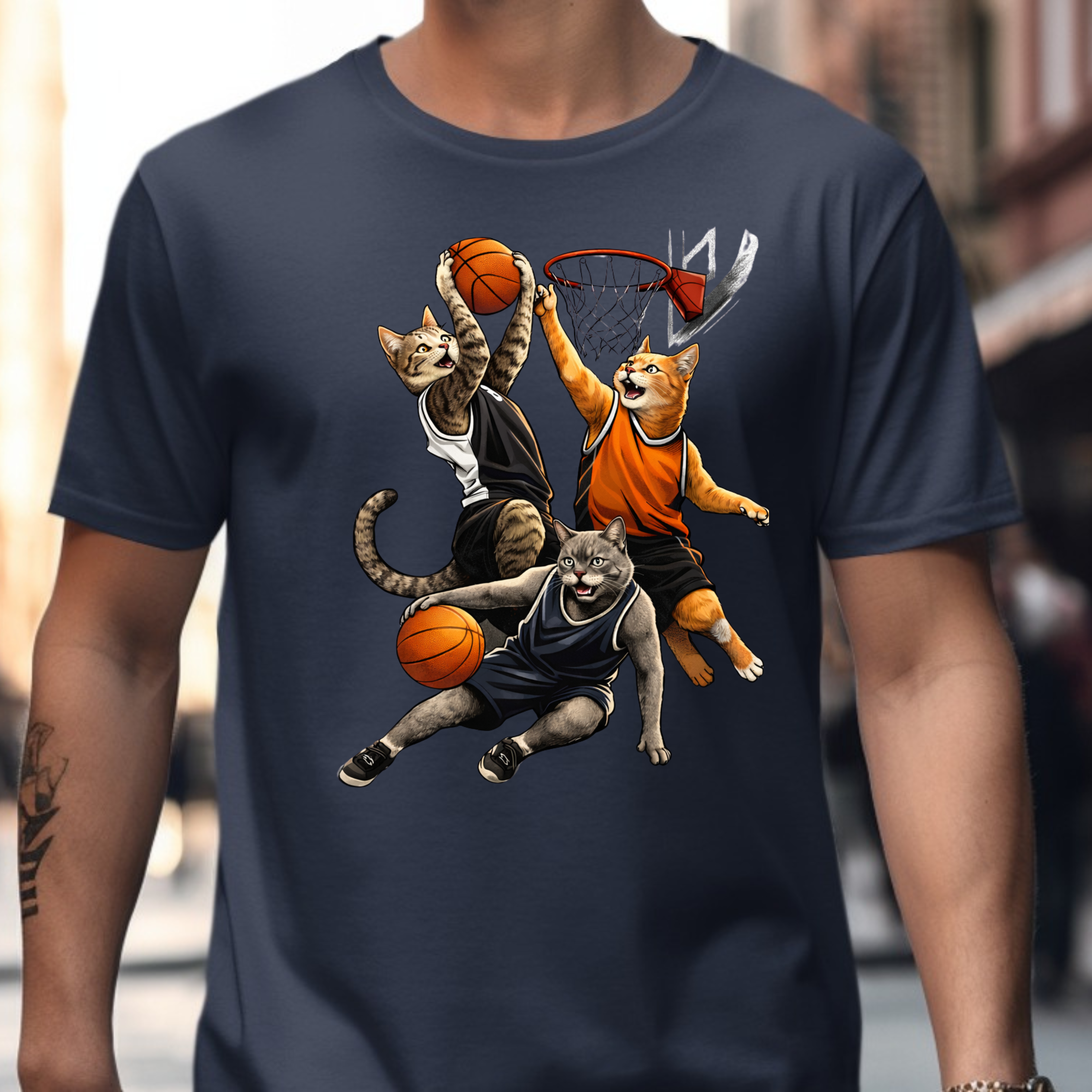 Cat Basketball T-Shirt