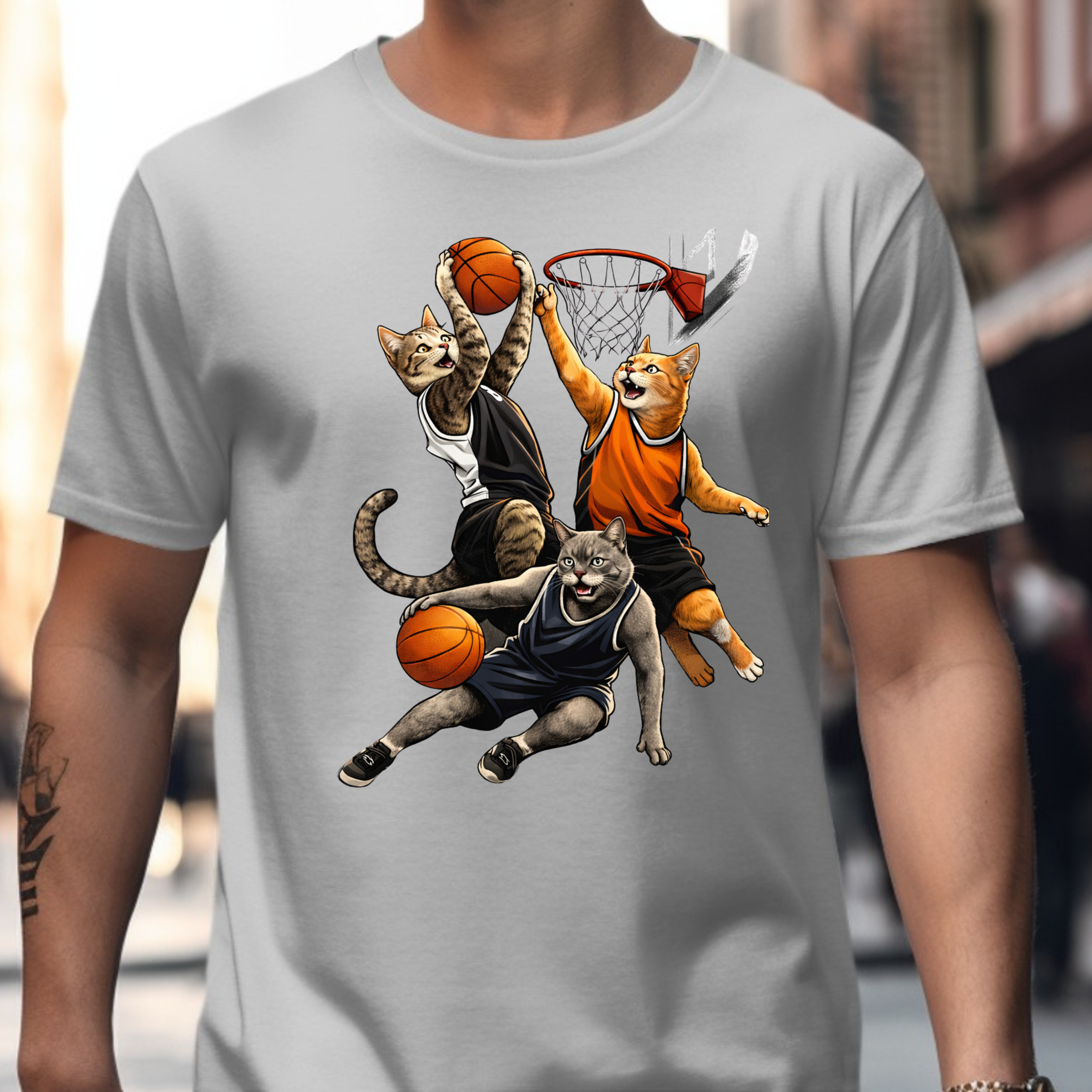 Cat Basketball T-Shirt