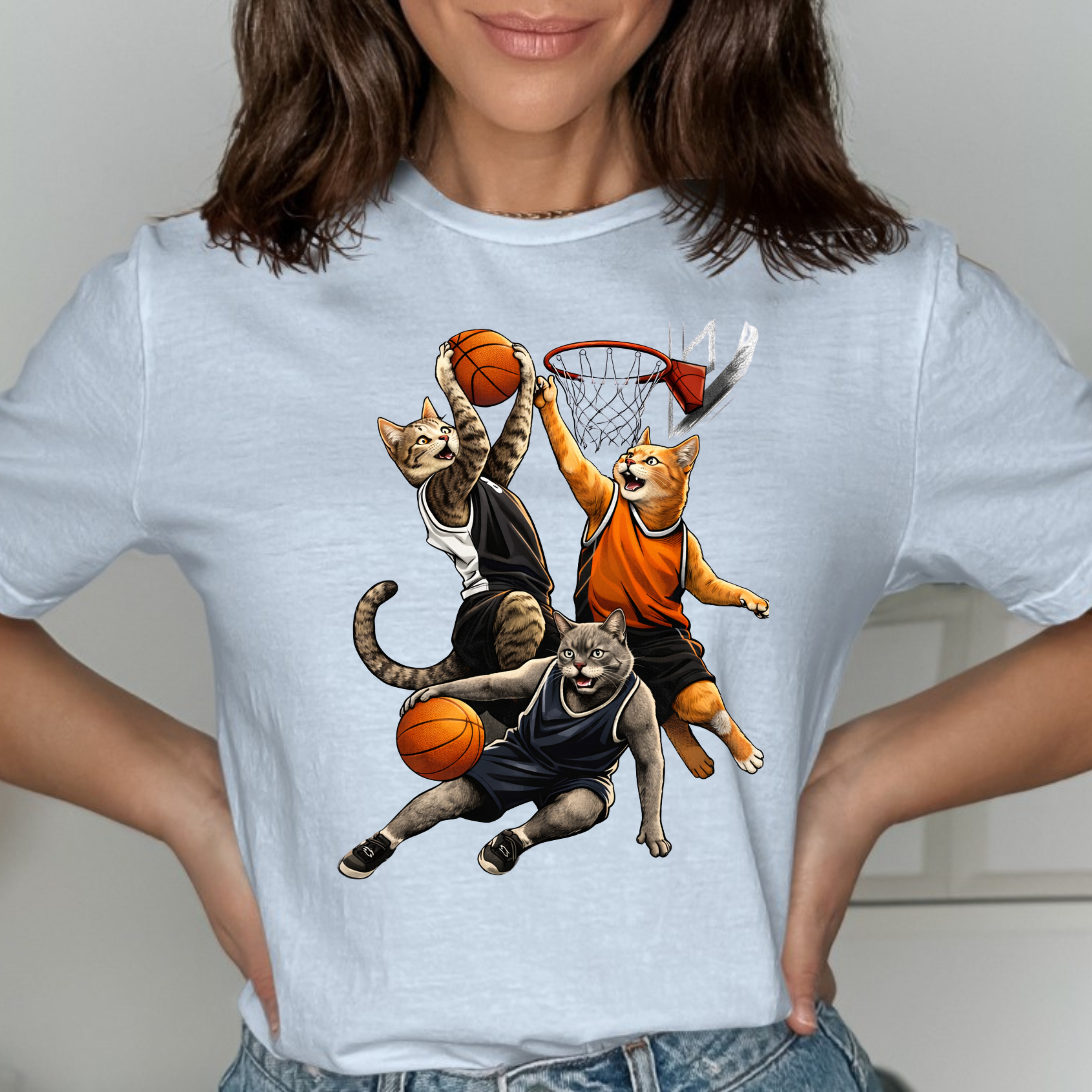 Cat Basketball T-Shirt