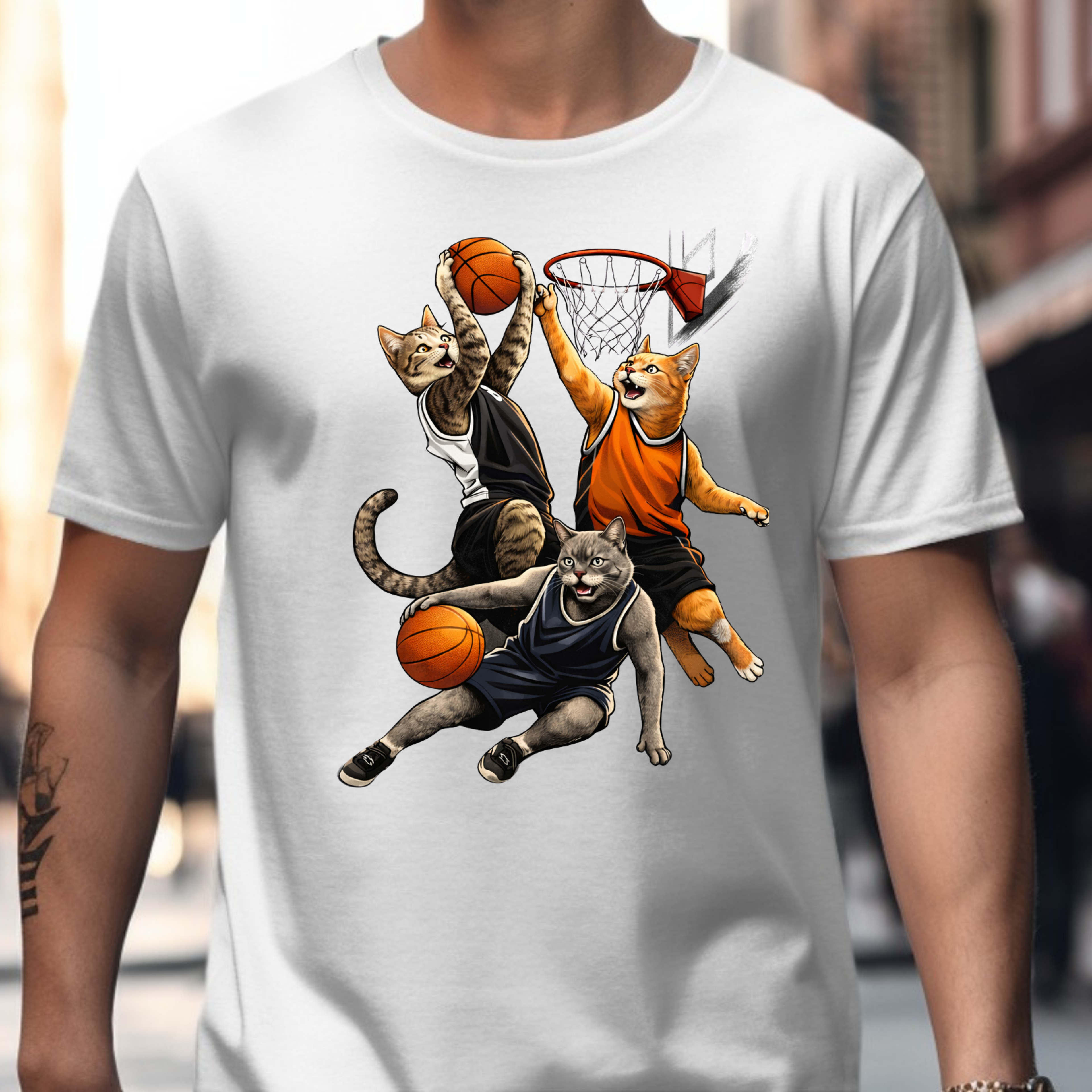 Cat Basketball T-Shirt