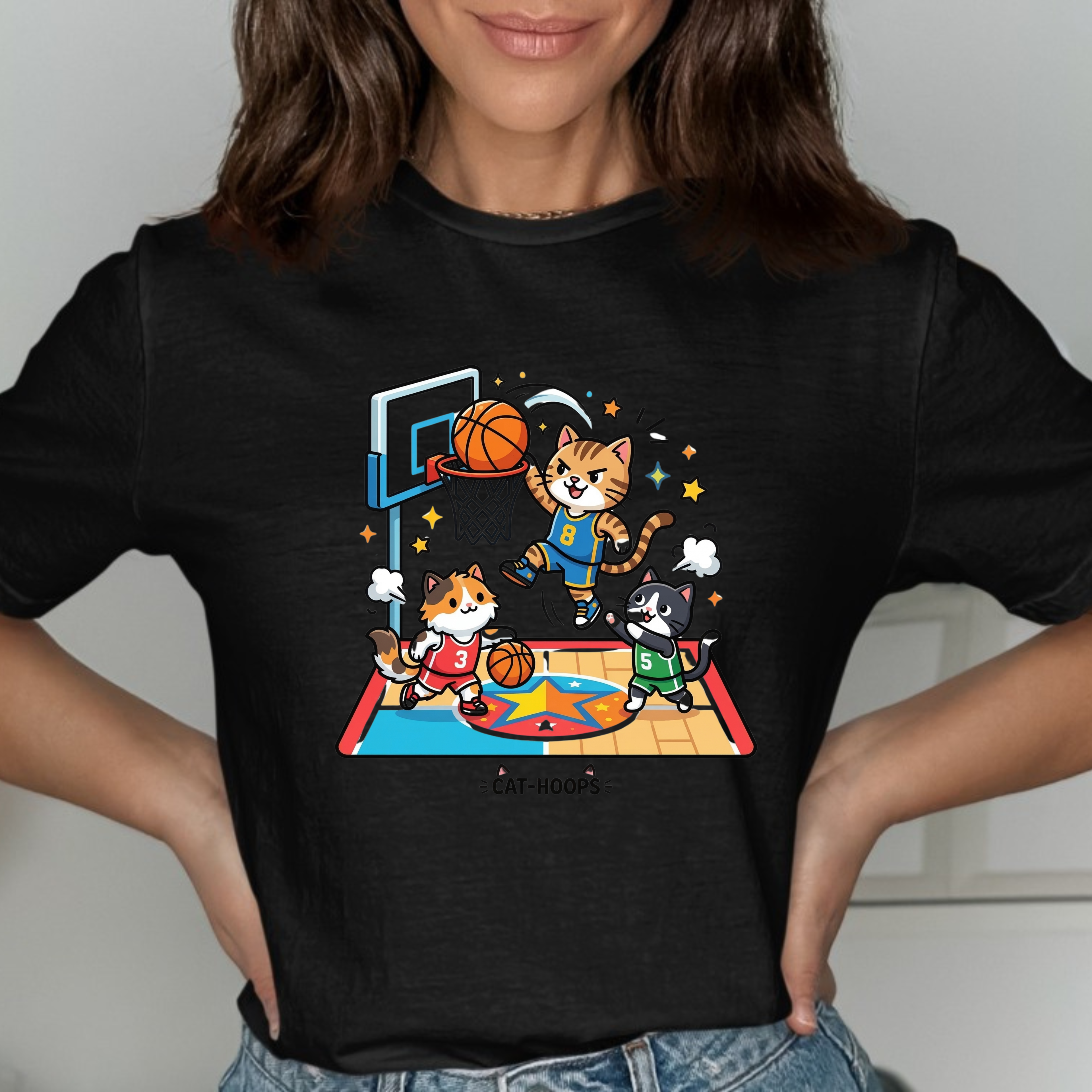 Cat hoops T-Shirt