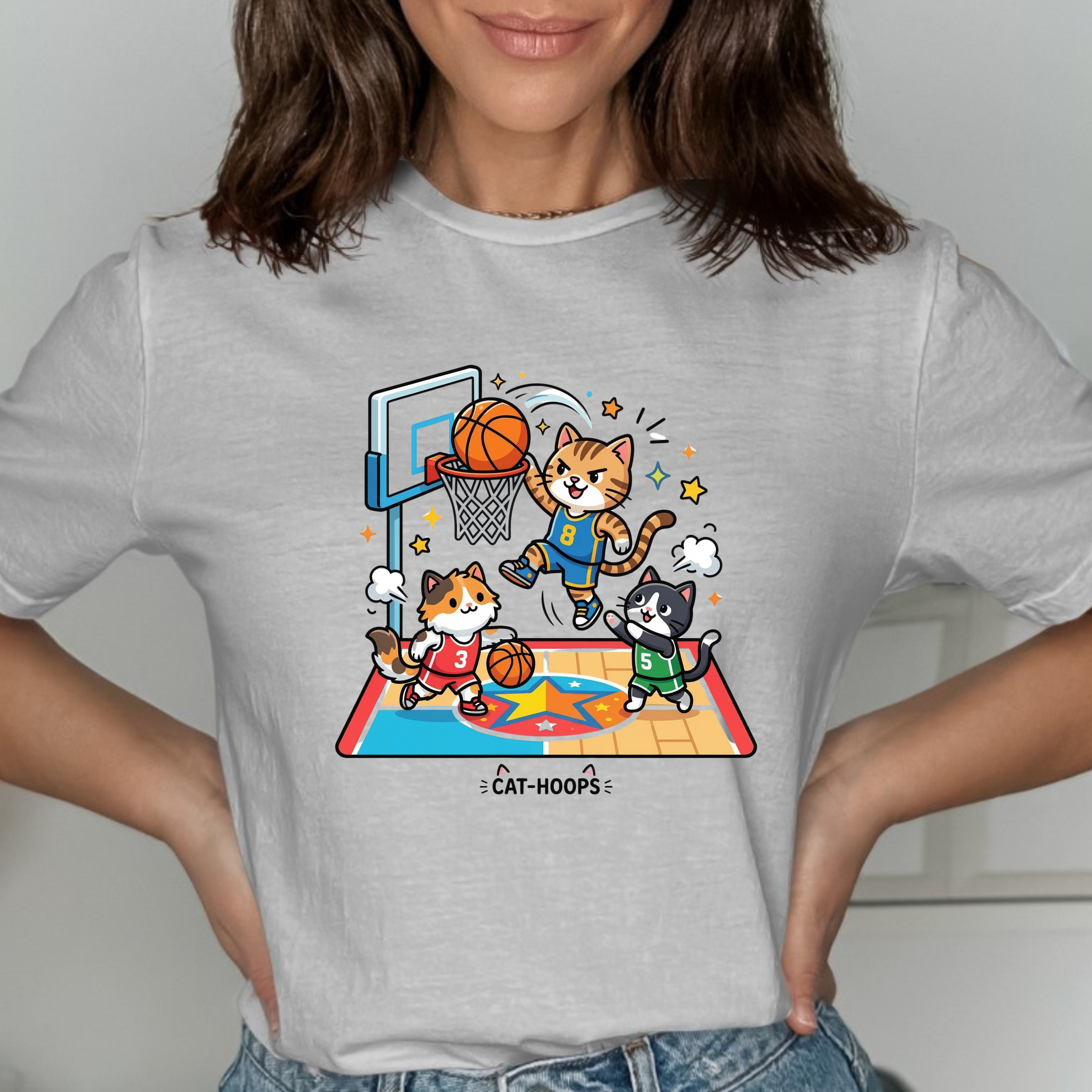 Cat hoops T-Shirt