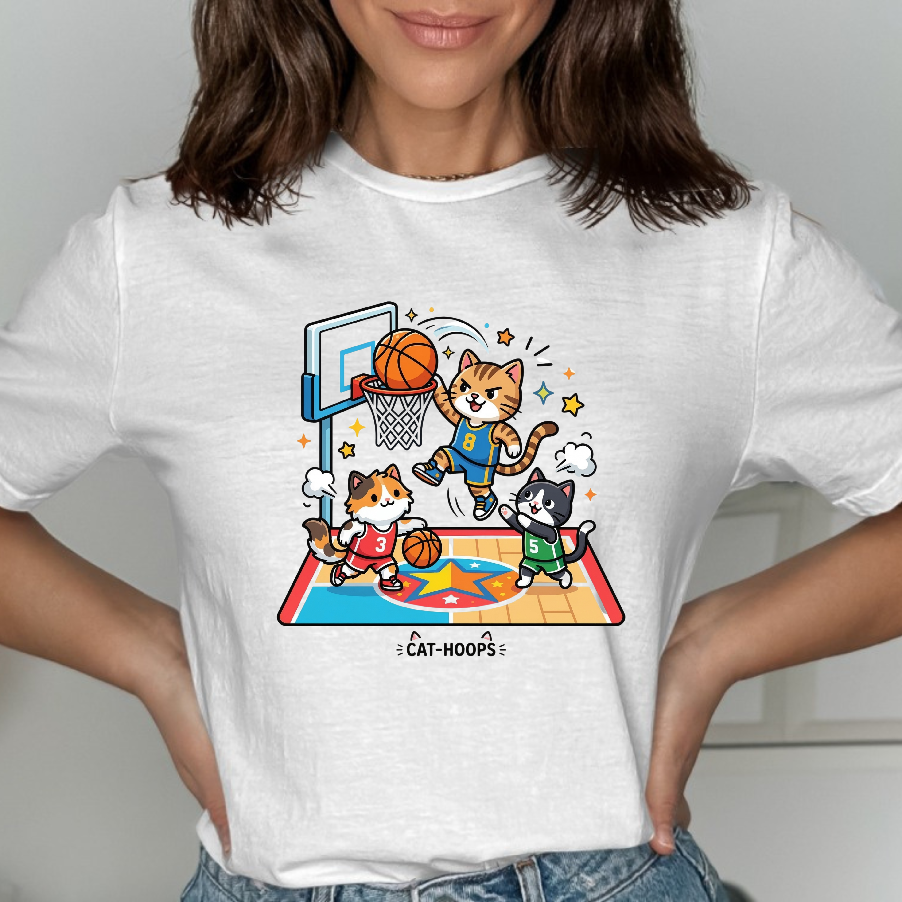 Cat hoops T-Shirt