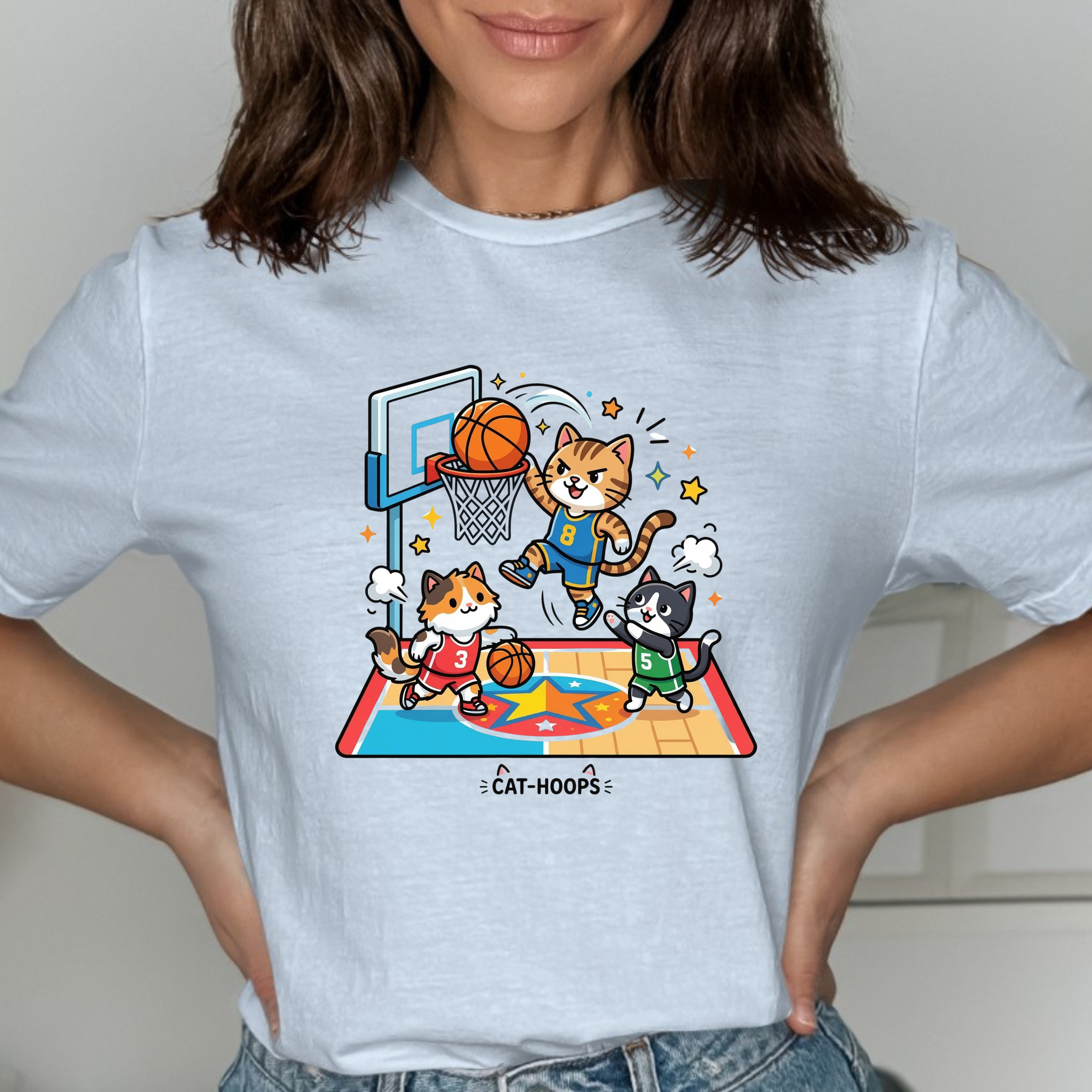 Cat hoops T-Shirt