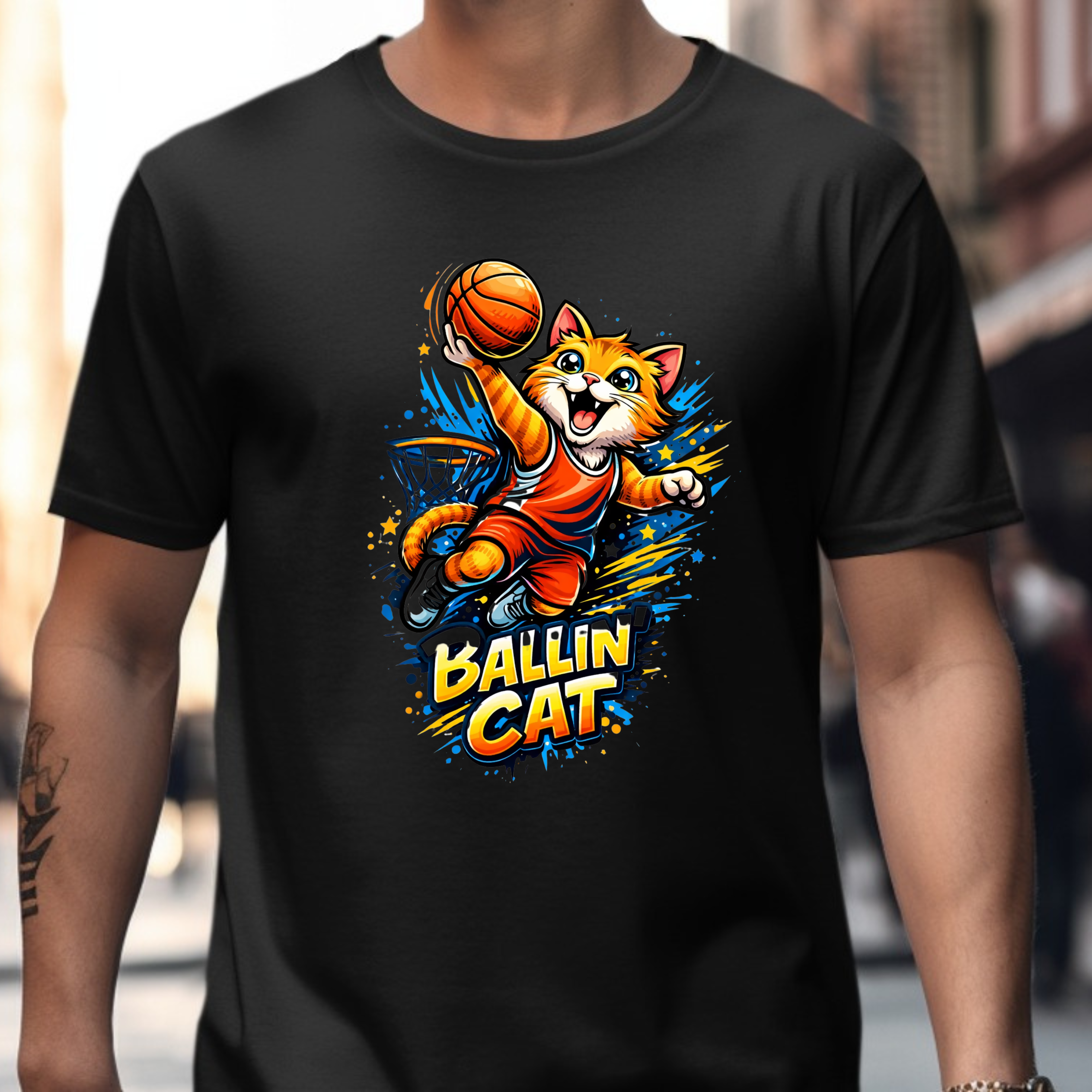 Ballin Cat T-Shirt