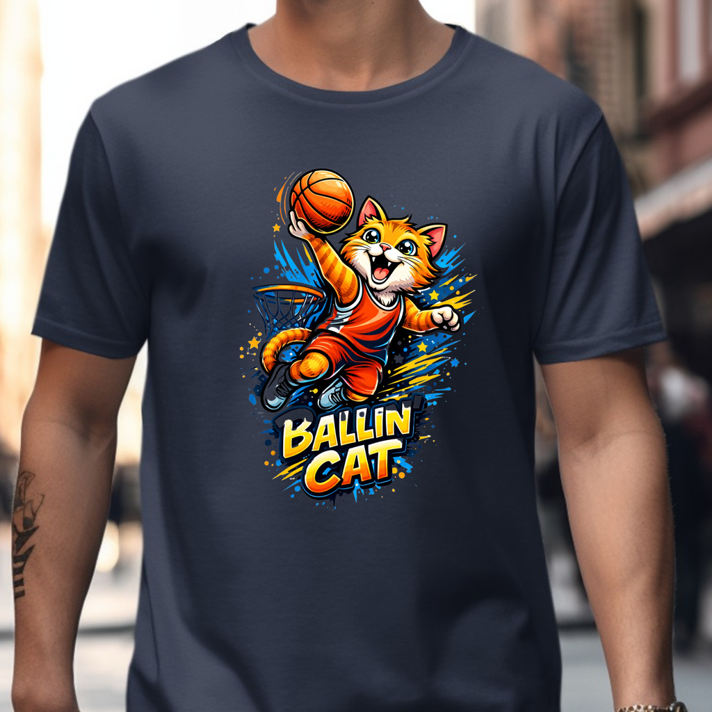 Ballin Cat T-Shirt