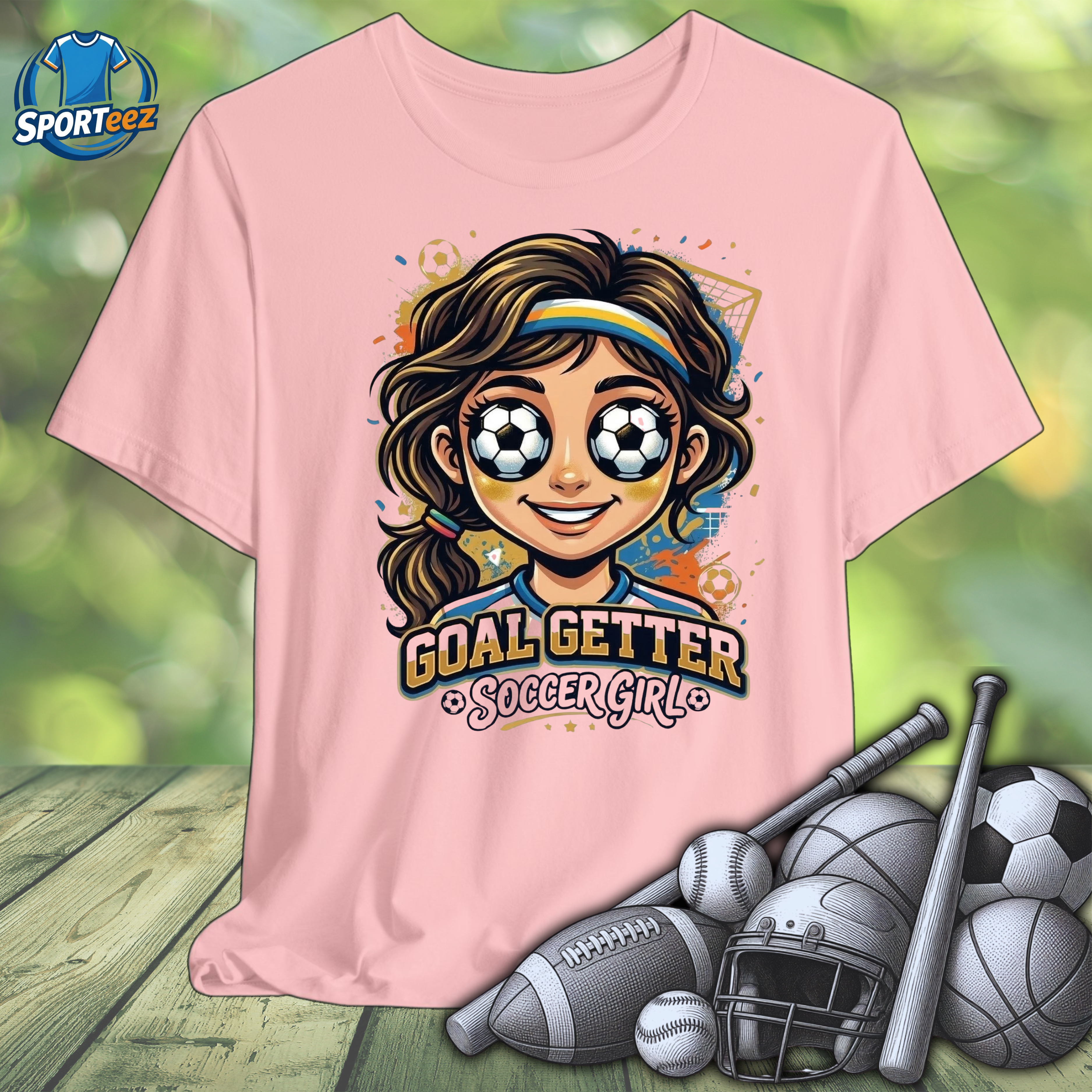 Goal Getter Soccer Girl Tee