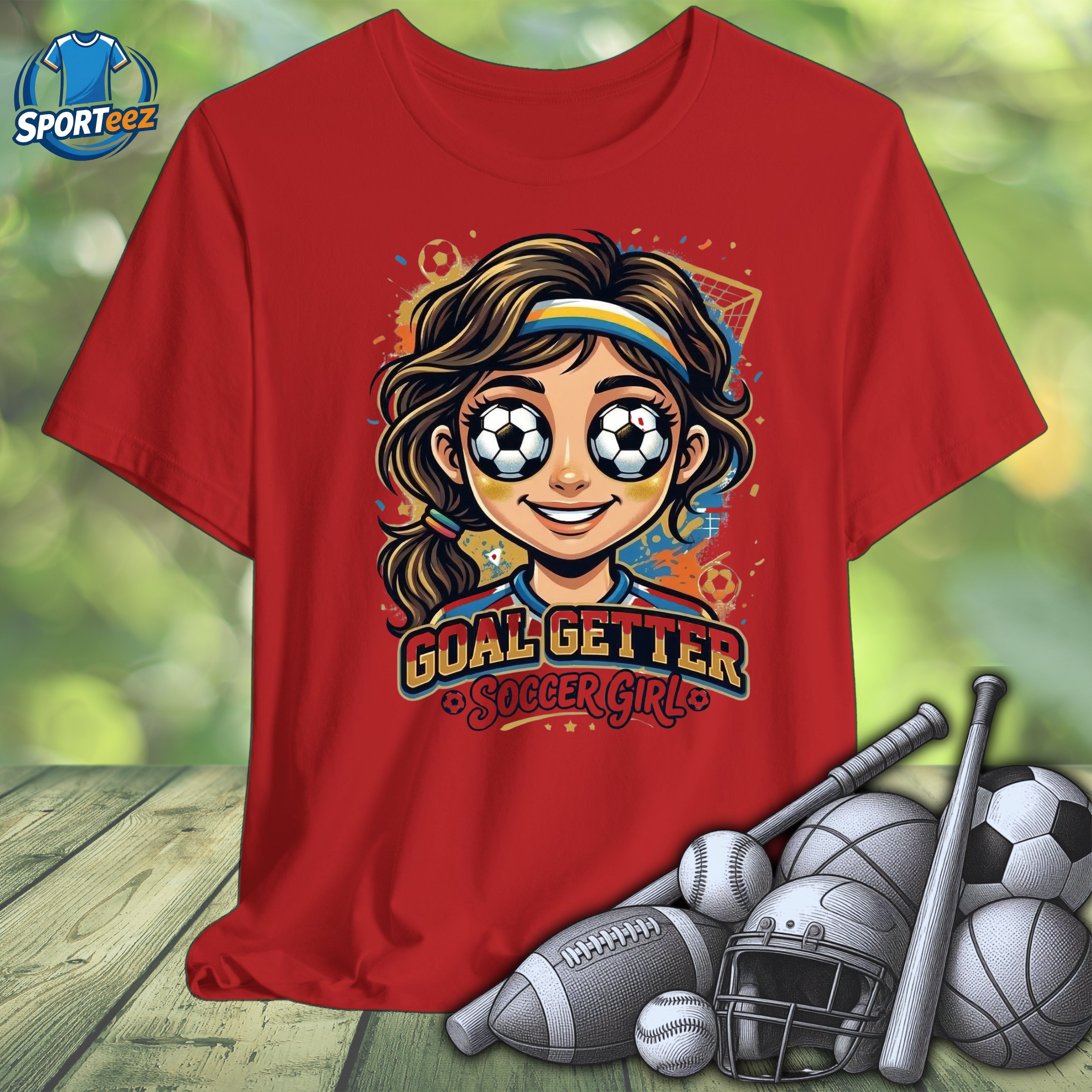 Goal Getter Soccer Girl Tee