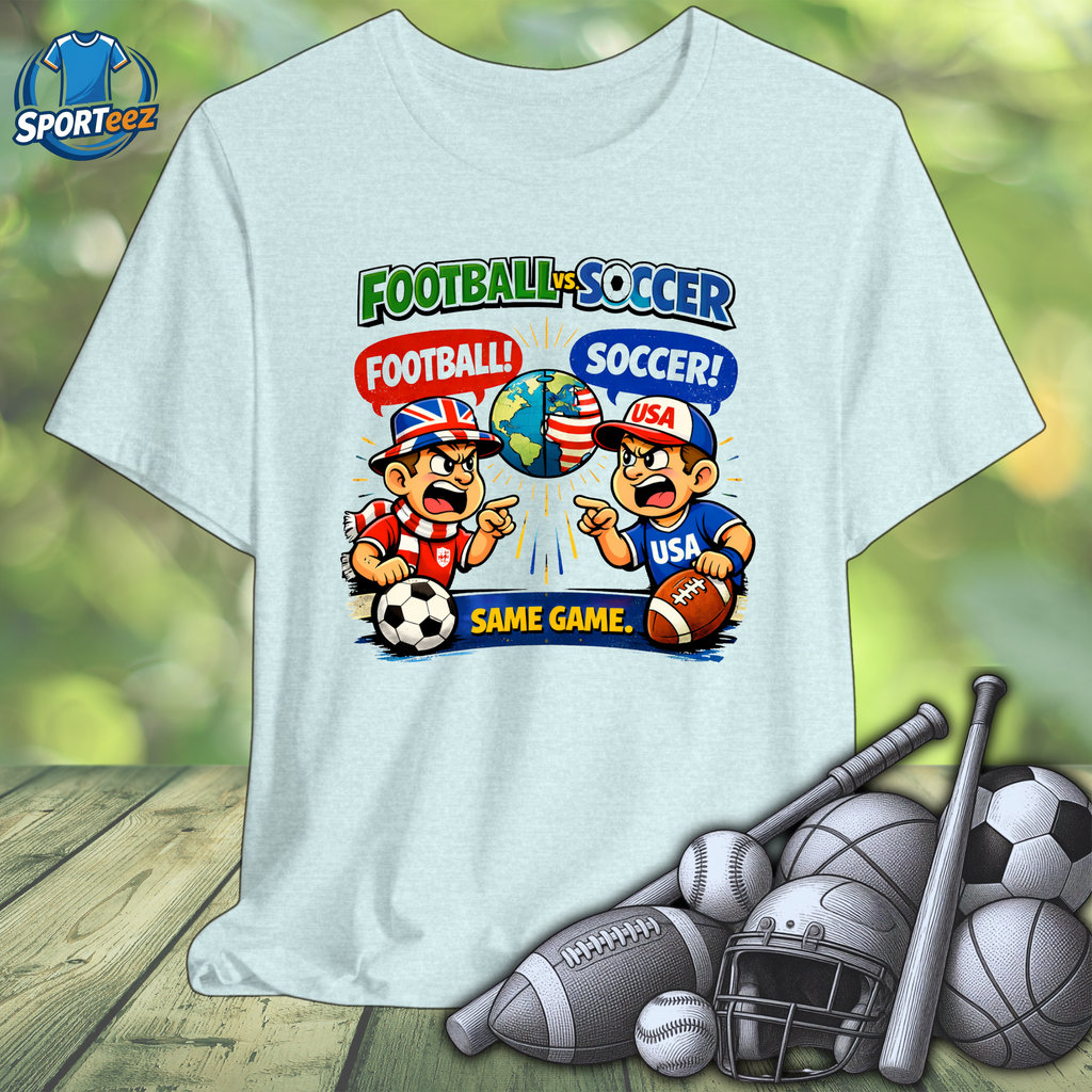 FootBall Vs Soccer Tee