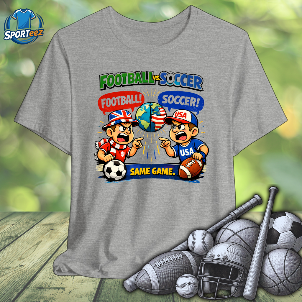 FootBall Vs Soccer Tee