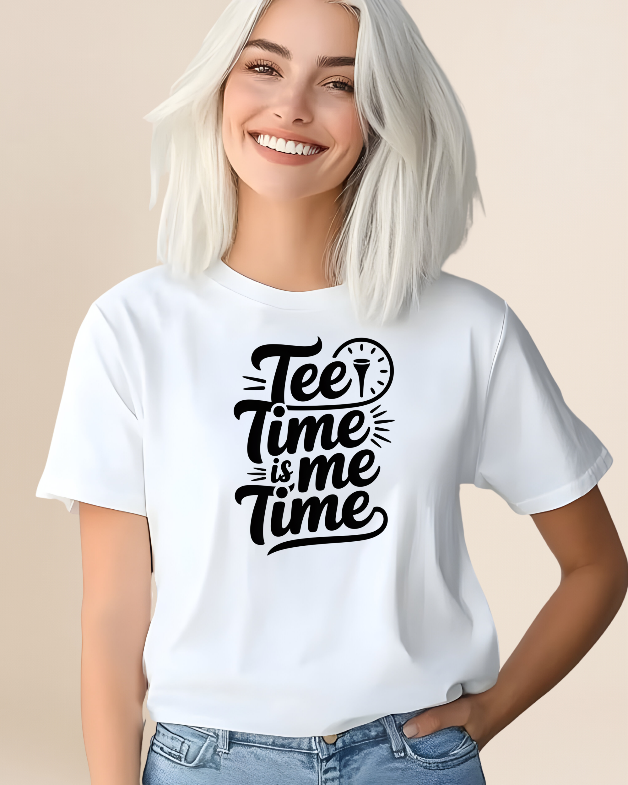 Time is Me Time' Golf s Adult Unisex Tee
