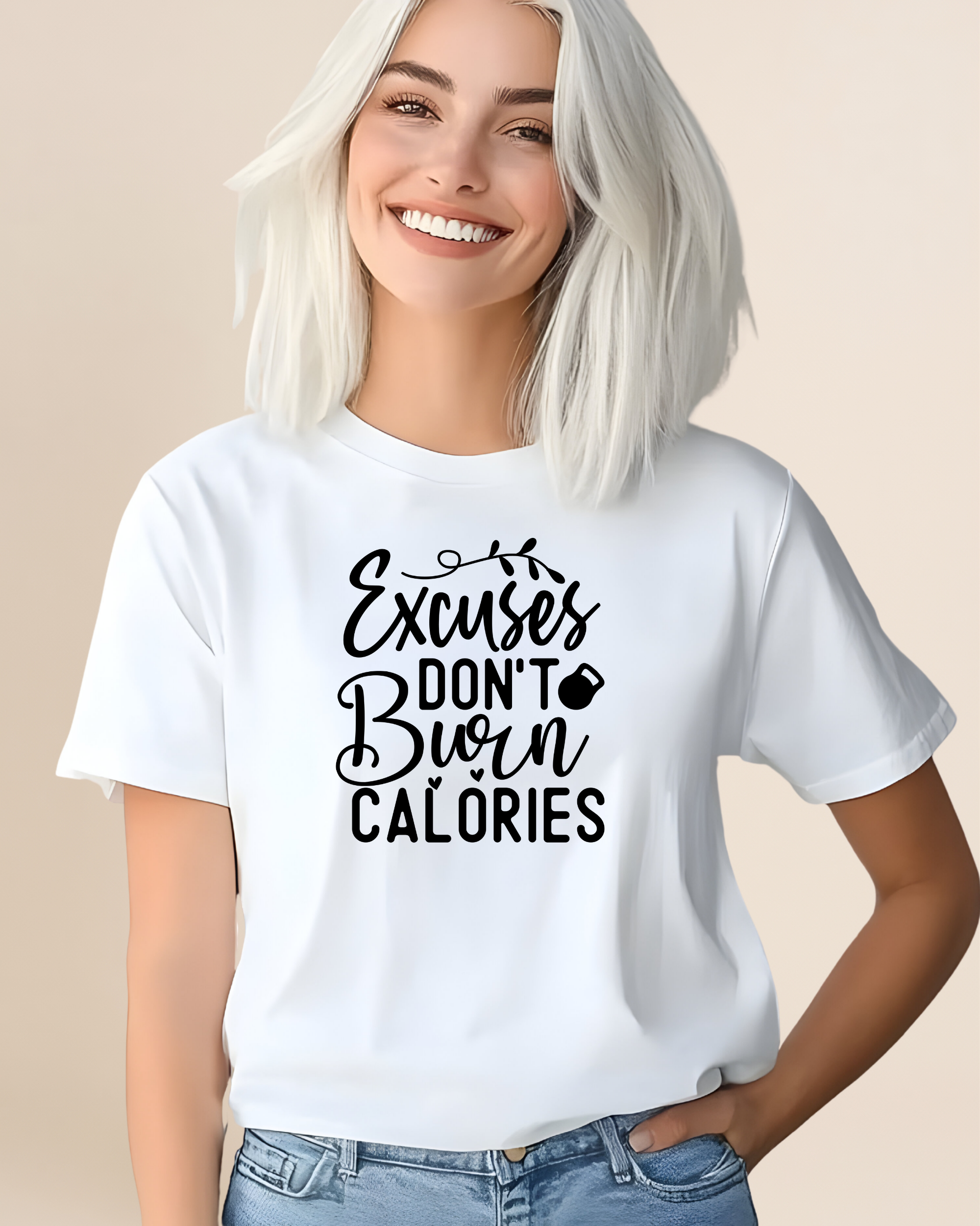Excuse Don't Burn Calories Adult Unisex Tee