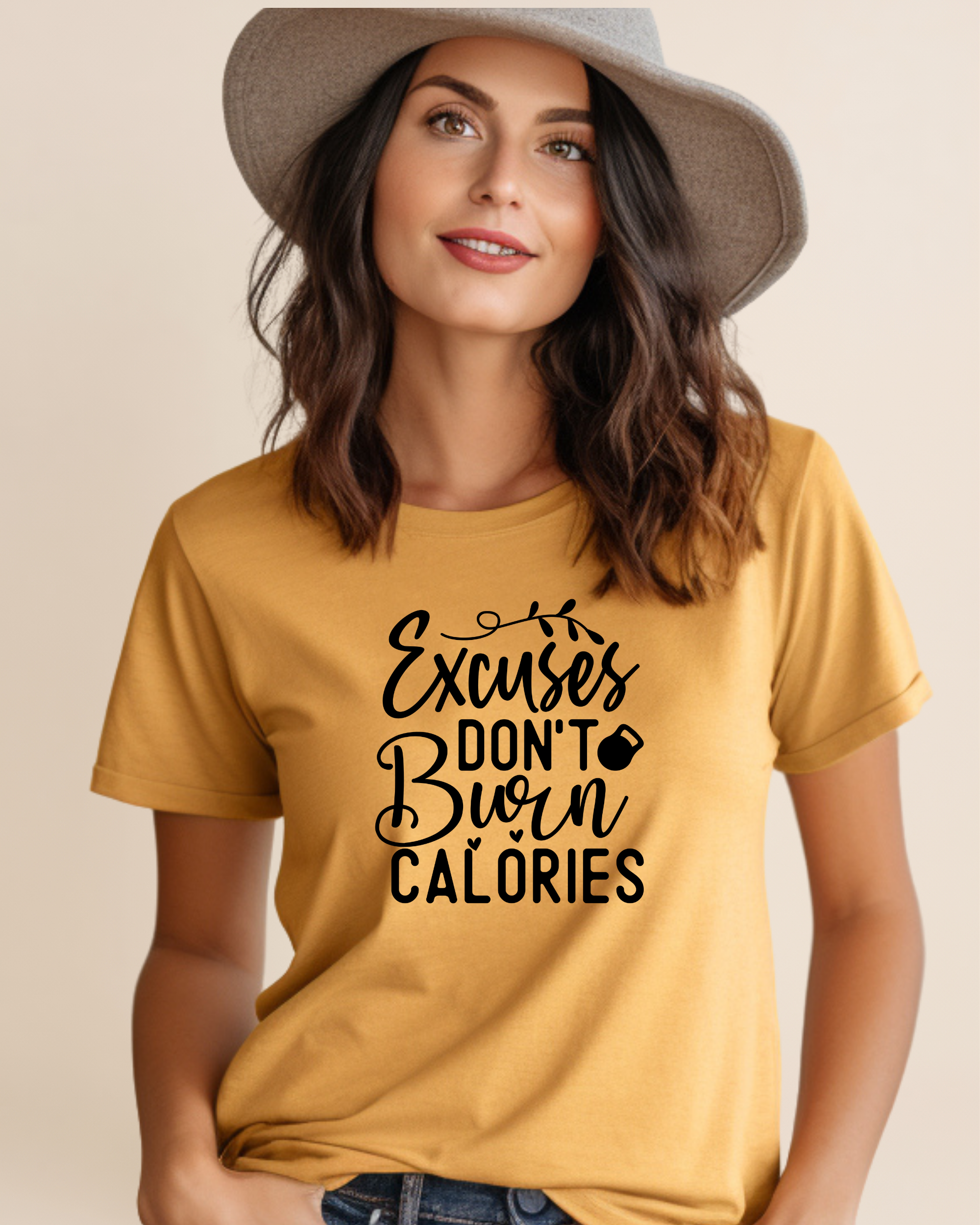 Excuse Don't Burn Calories Adult Unisex Tee