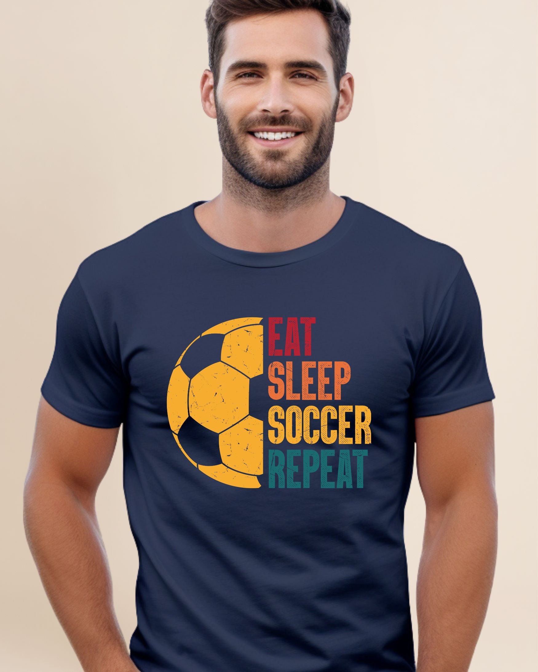 Eat Sleep Soccer Repeat Adult Unisex Tee
