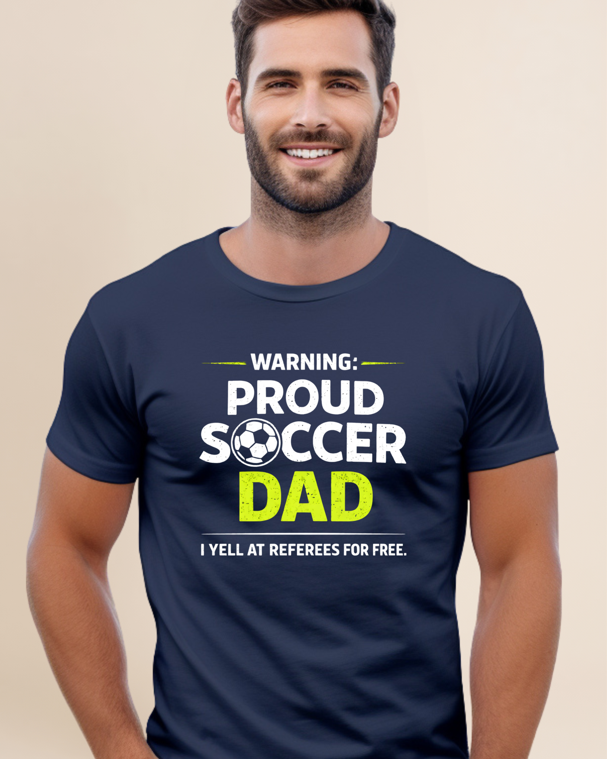 Proud Soccer Dad Adult Unisex Tee