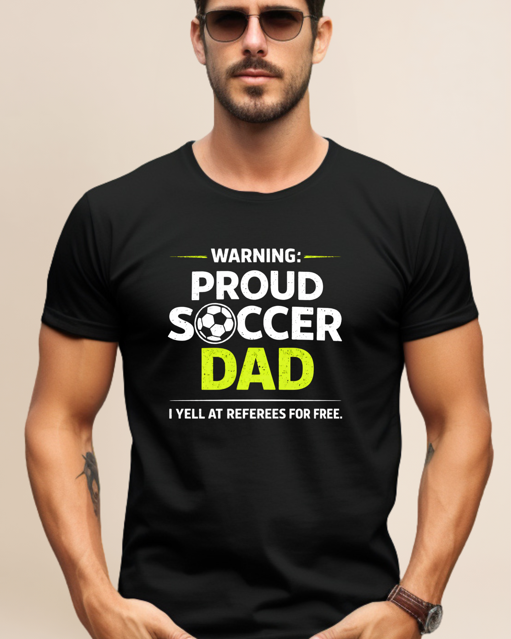 Proud Soccer Dad Adult Unisex Tee