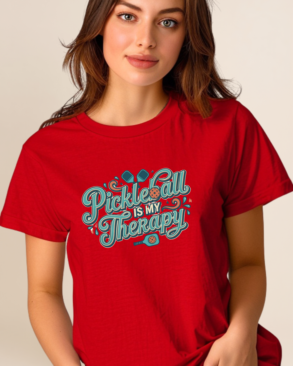 Pickleball Is My Therapy Adult Unisex Tee