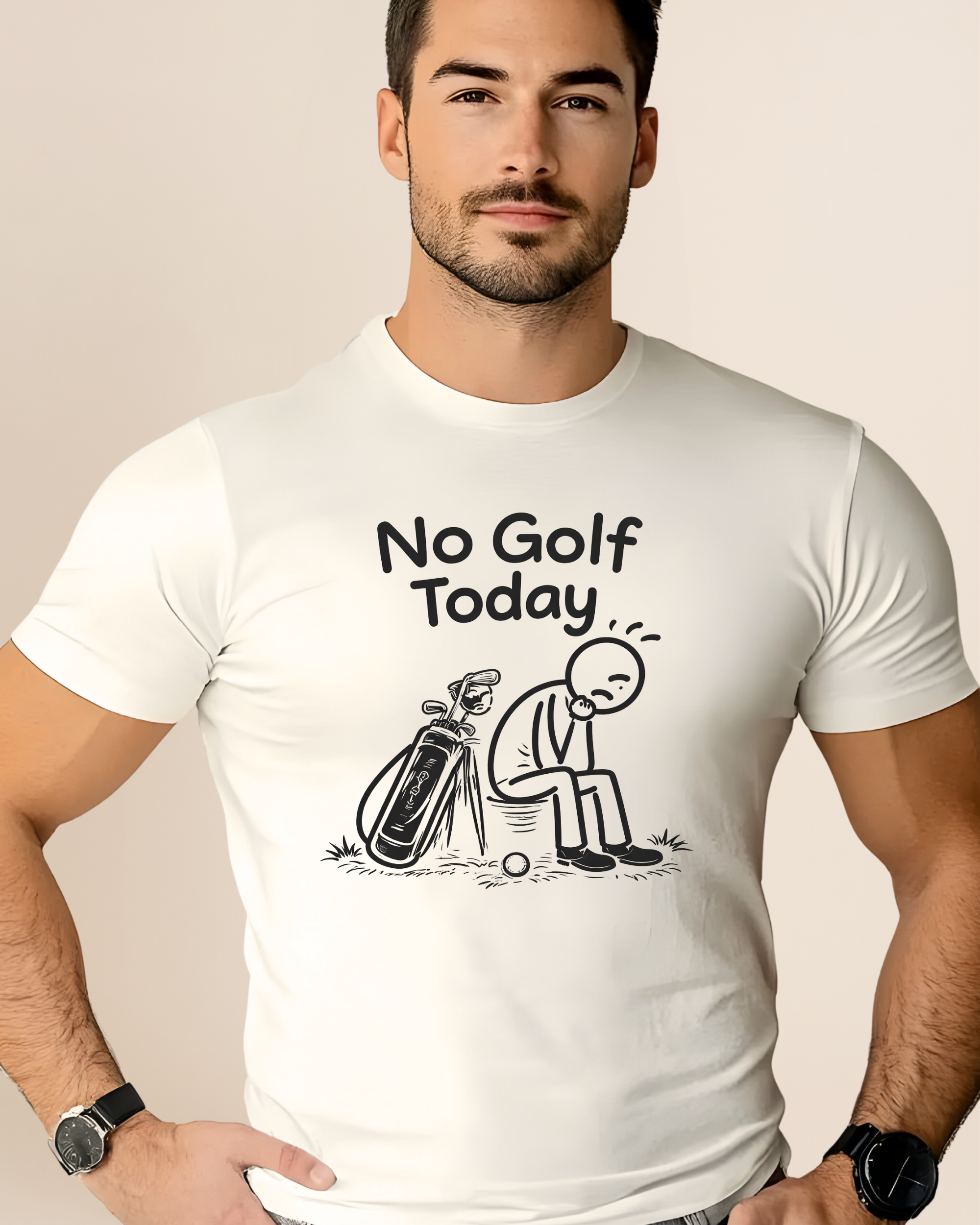 No Golf Today Unisex Adult Unisex Tee
