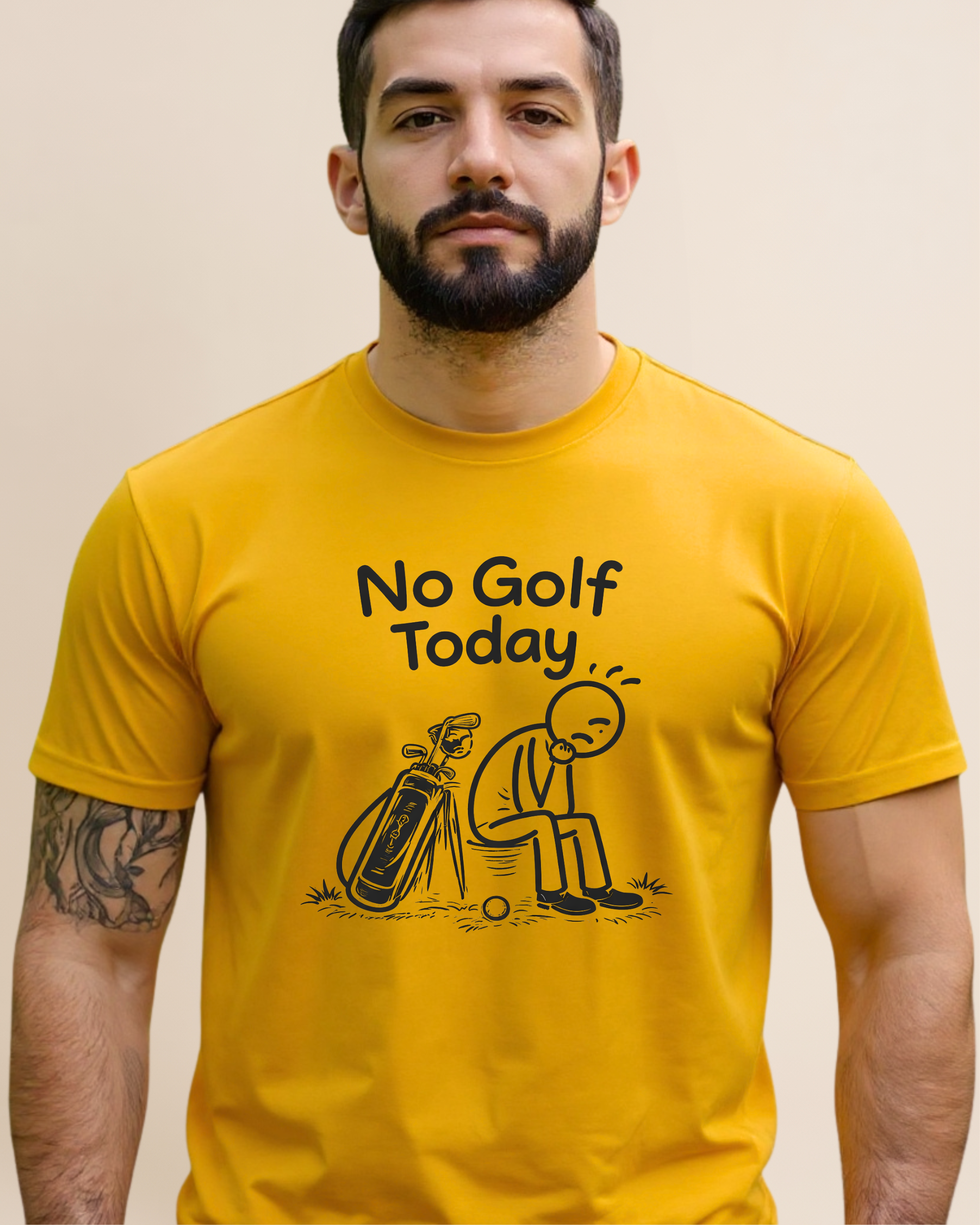 No Golf Today Unisex Adult Unisex Tee