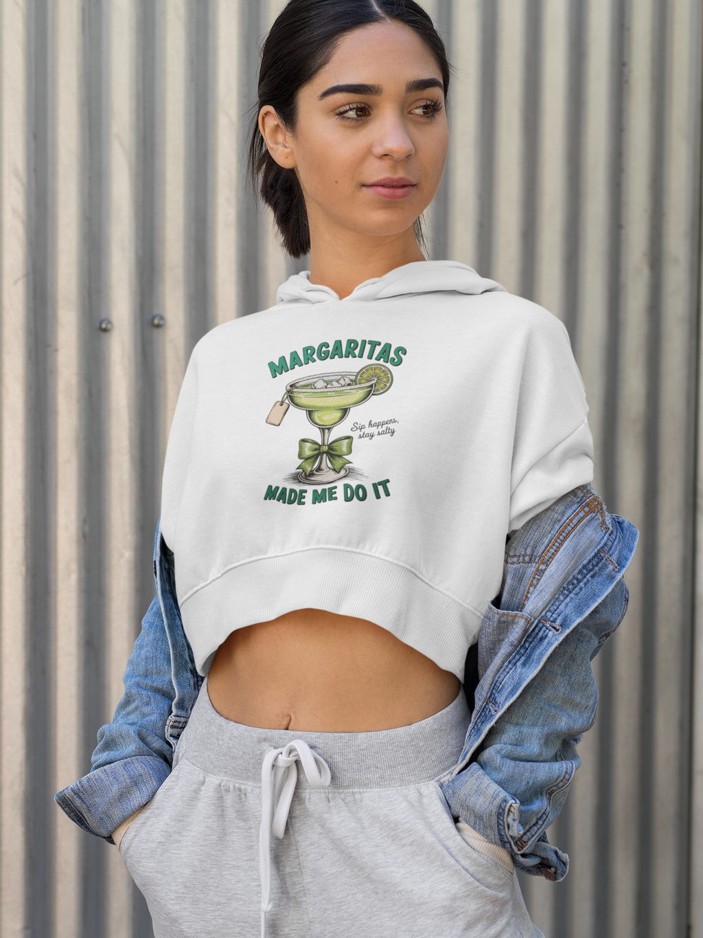 Margaritas Made Me Do It Crop Top